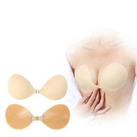 Adhesive Invisible Push Reusable Silicone Padded Breast Lift Nipple Cover for Backless Dresses Women Waterproof Wholesale