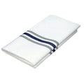 Bistro Restaurant Stripe Cloth Napkin Commercial Quality 18 X 22 Inches MJS Dinner Napkins Cloth Washable Navy Blue Stripe