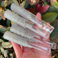 Lip Gloss Packaging with Rhinestone Empty Lip Gloss Tube With Diamond Private Label Lipgloss Tubes and Packaging Box
