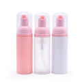 Free Samples Cosmetic Package White Pink Transparent PET Pump Sprayer Face Wash Bottle 30ml-100ml