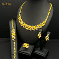 Trendy India Dubai Chunky Ethiopian Traditional Wedding Habesha Bride 24k Gold Plated Statement Jewelry for Women