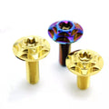 New M6 M8 Disc Head Umbrella Head Torx Gold Black Burnt Blue Colorful Motorcycle GR5 Titanium Alloy Light Weight Bolts