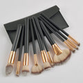 Custom Logo 10-Piece Beginner Makeup Brush Set with Shaving Brush and Face Foundation Brush