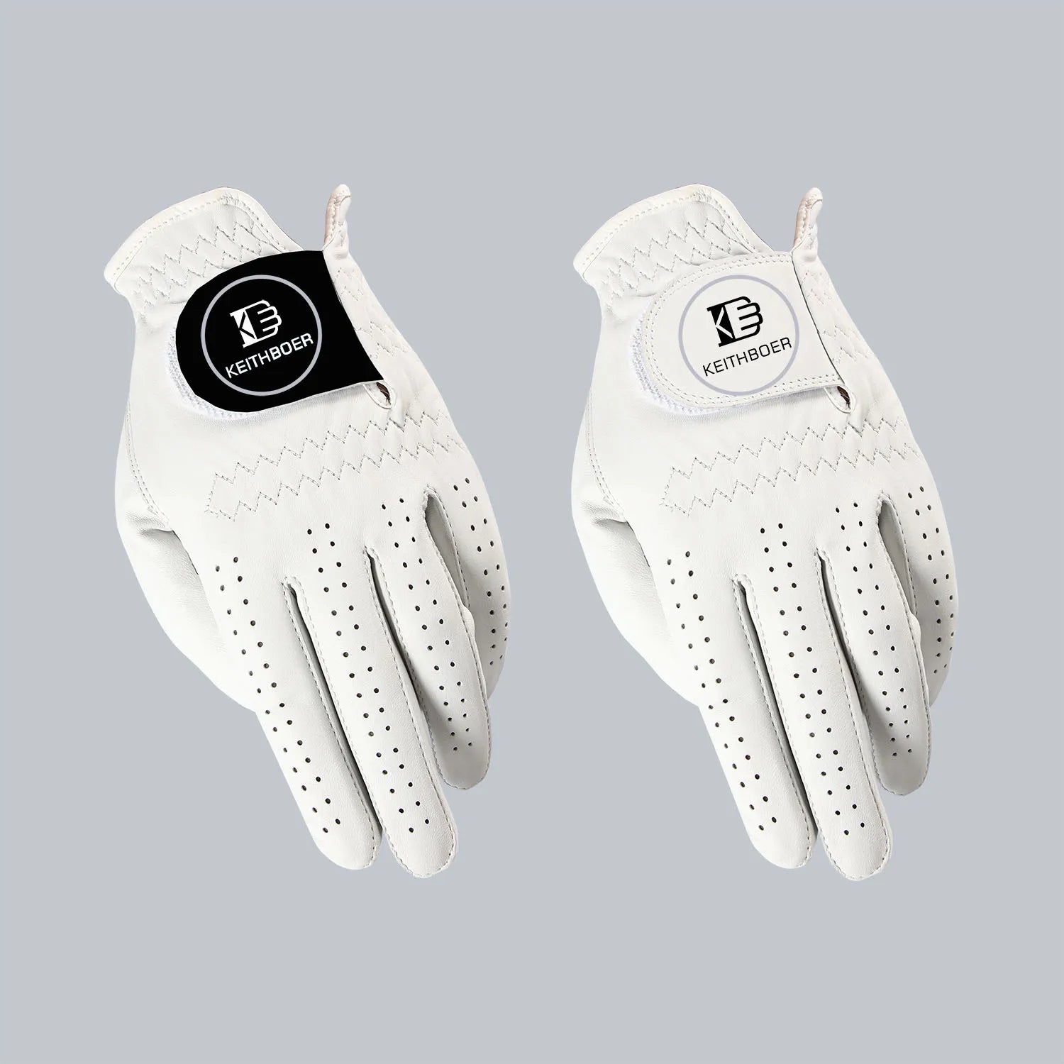 Customized Logo Top-quality KEITHBOER Brand Men's Golf Gloves Breathable Non-Slip Quick Drying Made Cabretta Leather PU