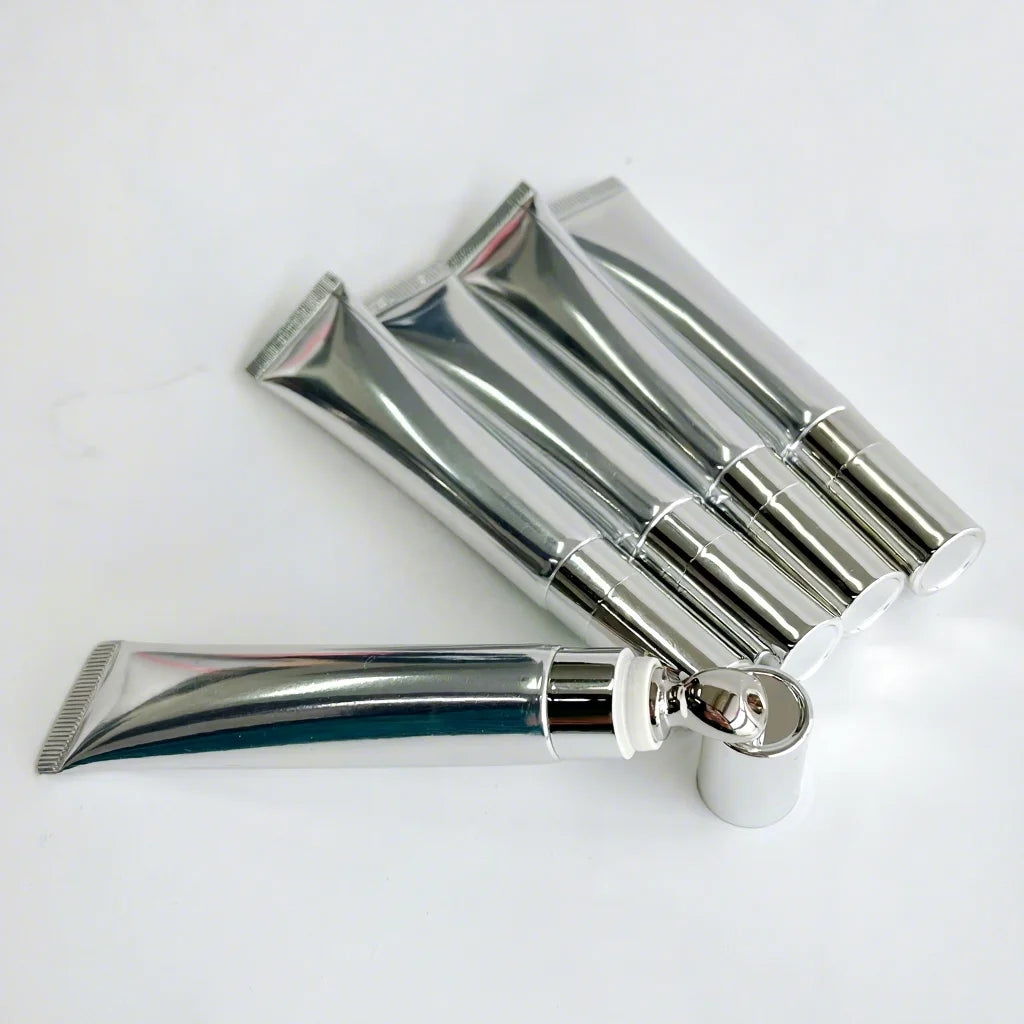Top Selling 20g Silver Squeeze Tube Rich Lip Filler Extreme Lip Volumizer Custom Logo MegaBDM
