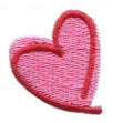 1.5 Inch Wide Heart Embroidery Patch in Fabric Custom Embroidery for Sports Country Valentine's Day Decorations