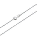 1.1mm Curb Link Wholesale 925 Silver Curb Chain Necklace Silver Necklace Silver 925 Jewelry Fine Jewelry Necklaces