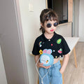 Cute Special Rabbit Shape Unisex Kids Plush Fashion Handbag with Zipper Closure Portable Design