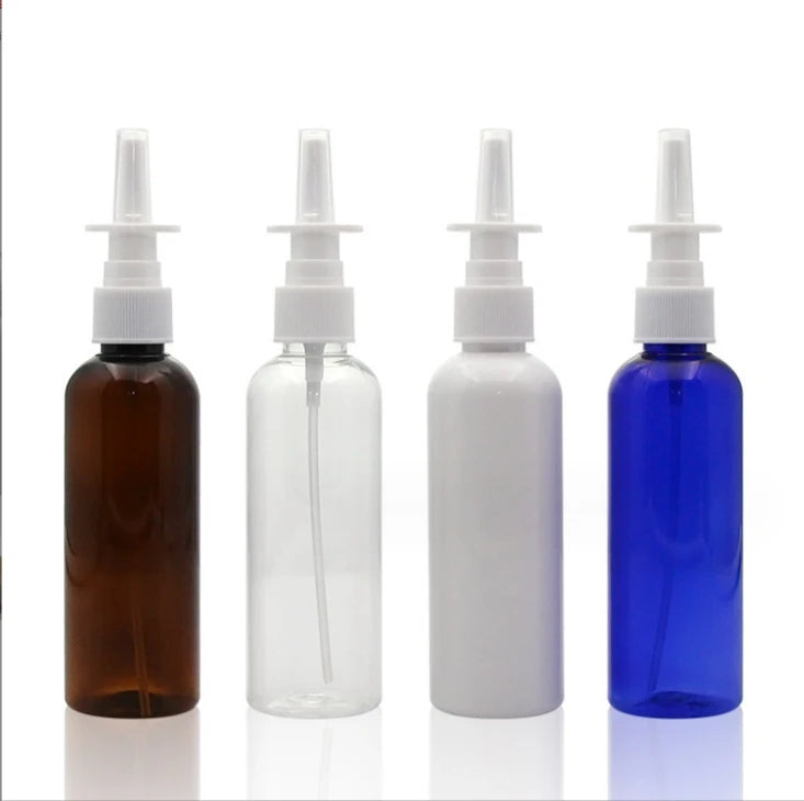 Direct Spray Elephant Trunk 100ml round Shoulder PET Plastic Bottle for Shampoo Lotion Blush