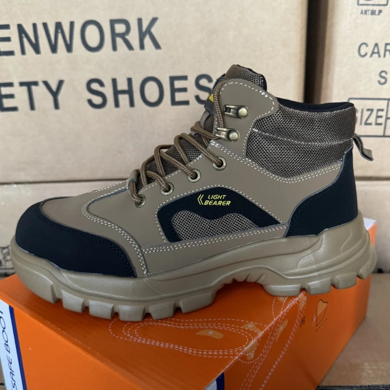 LIGHT BEARER 835 6" Light Weight Steel Toe Worker Safety Shoes Warehouse Industrial Protective Work Boots Zapatos De Seguridad