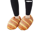 Hot Selling Printed Bread Cotton Slippers Simulation Food Slippers Stuffed Plush Soles Non-slip Home Slippers