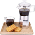 Premium Crystal Glass-Top Stove Top Espresso Mocha Pot Coffee Maker Ideal Gift for Husband Wife