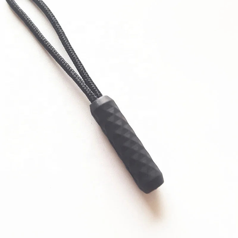 S110# DIY Zip Tags Head Zipper Pulls Wholesale Replacement Rubber Puller for Outdoor Bags Suitcases Durable Plastic Material