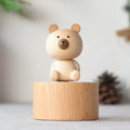 Factory Wholesale Customized Sky City Beautiful Bear Wooden Music Box