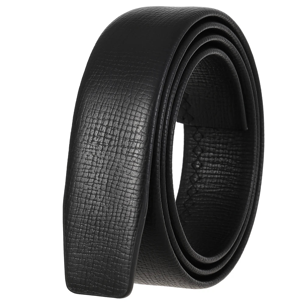 LY35-3837 No Buckle Automatic Men's Business Cowhide First Layer Leather Belt