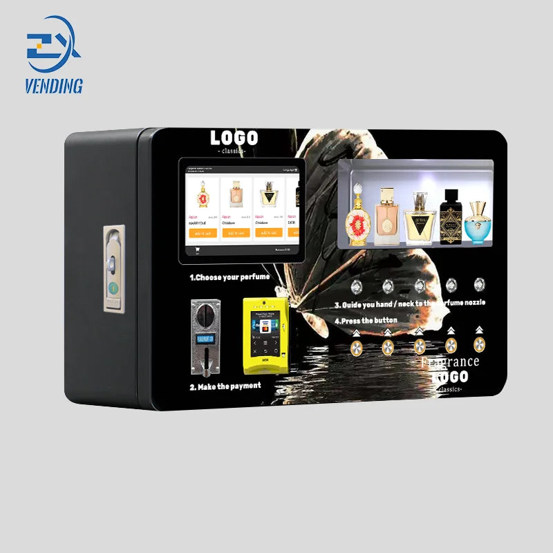 Self-service Freestanding Perfume Vending Machine SDK Customizable Capacity Smart System Multiple Payments Remote Monitoring