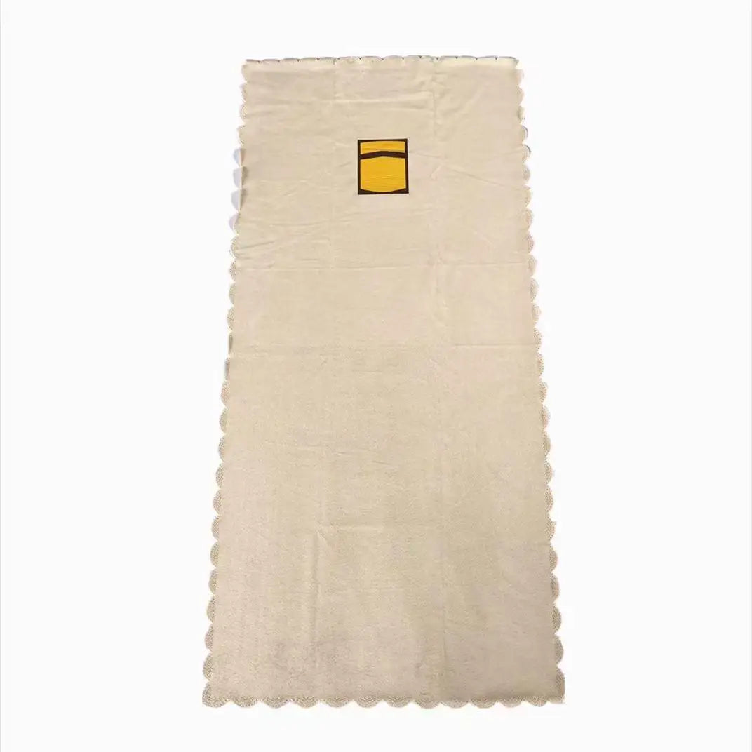 Modern Velvet Foldable Pocket Prayer Rug Travel-friendly Muslim Prayer Mat Machine Made