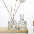 Lavender Eucalyptus Fragrance Diffuser Mini Glass Reed Diffuser with Cork Seal Home Scented Diffuser Bottle with Lid