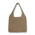 Spring Summer Fashion Vintage Bohemian Lady One-Shoulder Two Straps Open Closure Knitted Mesh Beach Bag
