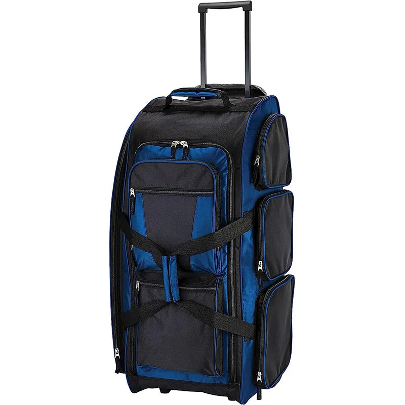 Best Designer 32 Inch Large Rolling Women's Ladies Duffle Bag with Wheels Rollers for Women International Travel