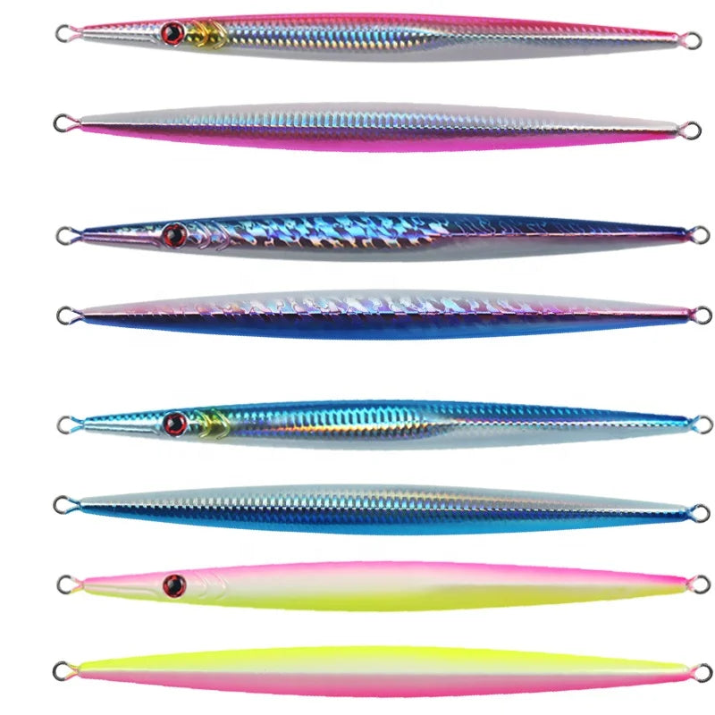 Lead Metal Slow Pitch Jigs 160g 250g 300g 350g Fishing Gear Jigging Lures Saltwater Fish Jig Lure MegaBDM