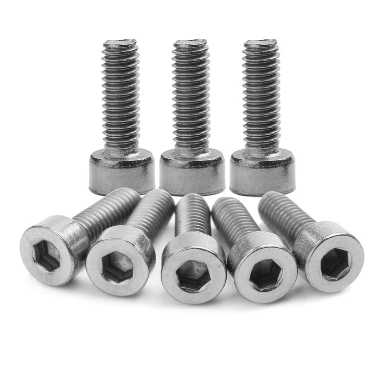 QYX GR2 Flat Head Polished Titanium Screw for Water Treatment Applications