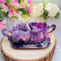 Wholesale Natural Crystals Healing Gemstone Hand Carved Dream Amethyst Mug Cup Crystal Crafts