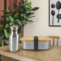 Reusable Stainless Steel Lunch Box Adults Metal Food Containers Microwave Safe Bento Lunch Box Kids Water Bottle Stainless Steel