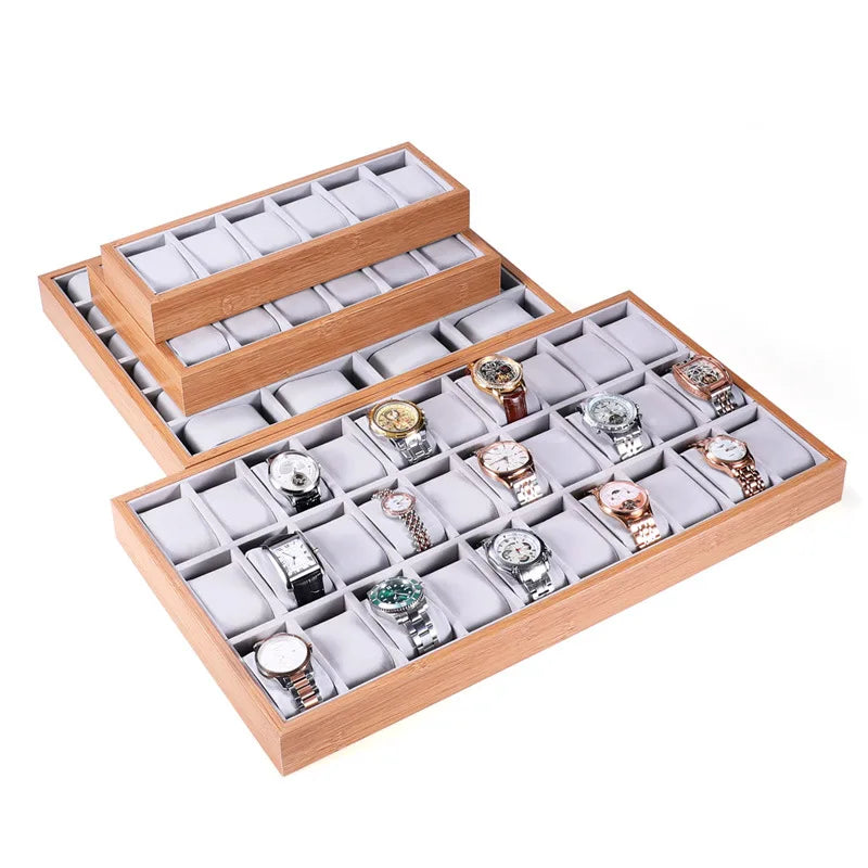 Wooden Watch Storage Board Counter Display Props Watch Tray Rack Watch Tray Rack Wholesale