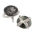 Custom Scarves Buckle Women Brooches Zinc Alloy Ring Scarfs Buckles Simple Cross Scarf Clip Metal Brooch Jewelry