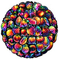 50PCS Neon style 3D crystal luminous fruit sticker
