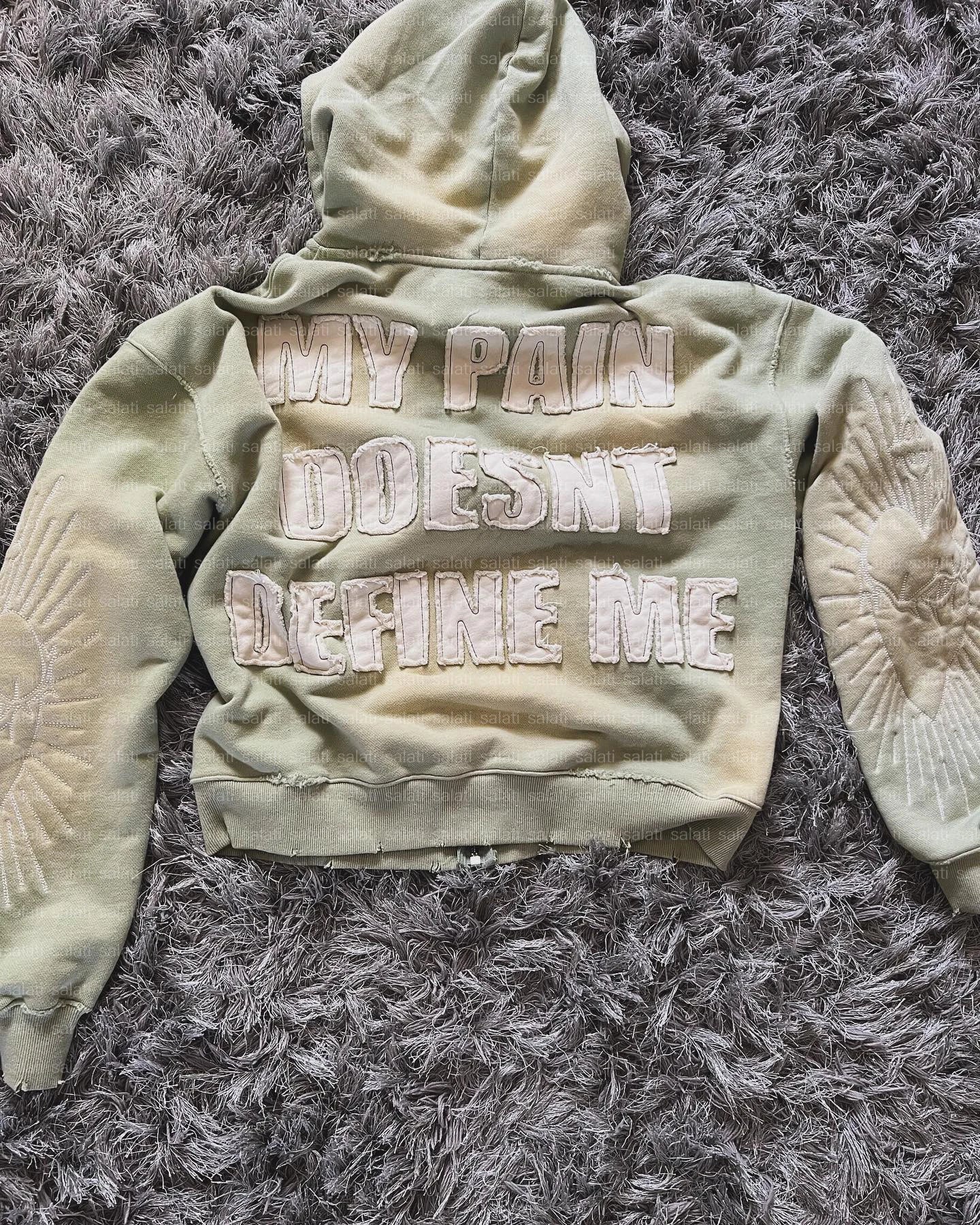Custom Men Sweatshirt Cotton Cut and Sew Acid Wash Sunfaded Patch Applique Embroidery Patch Distressed Embroidered Hoodie Unisex