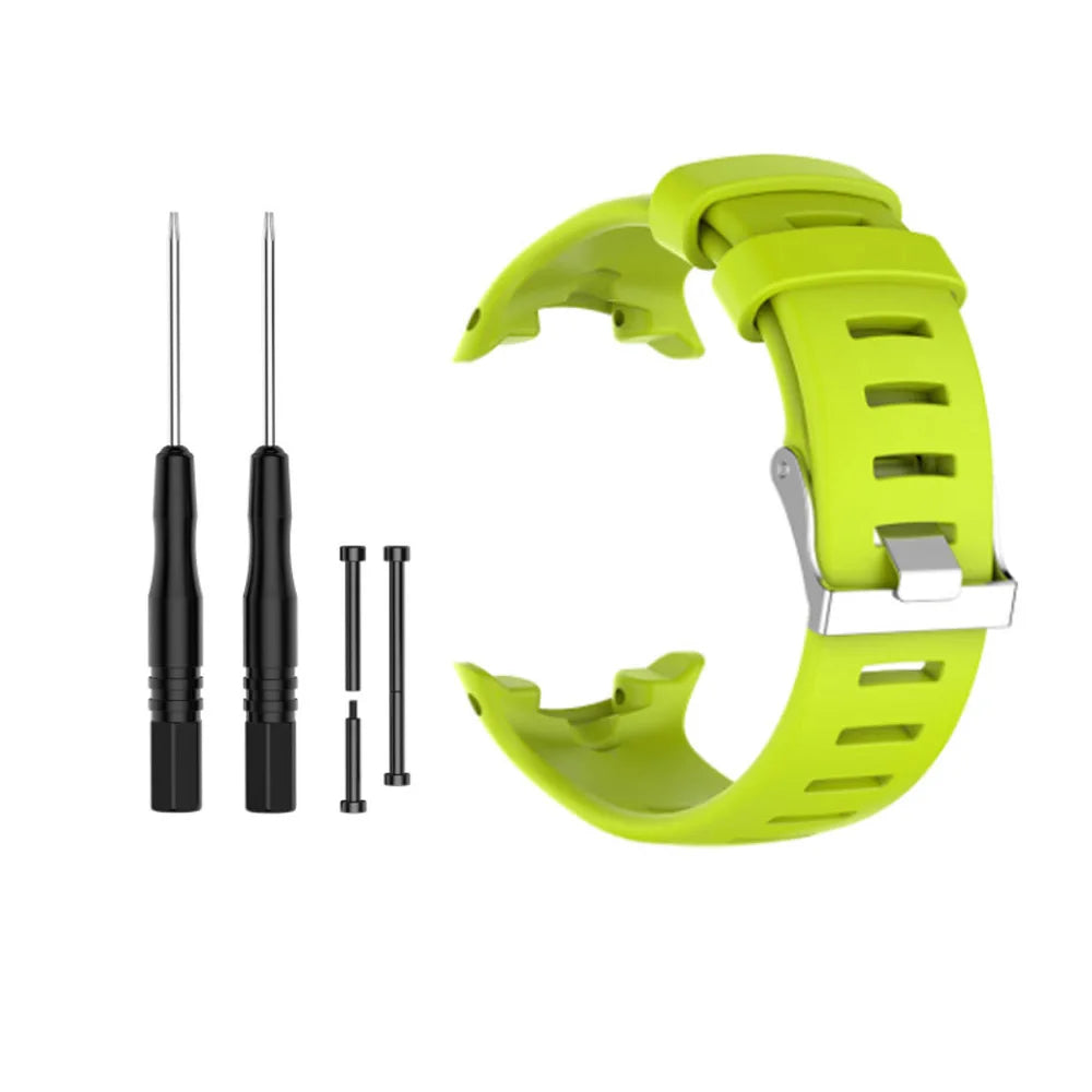ShanHai Watch Straps Silicone Quick Release Soft Rubber Replacement Watch Bands for Suunto D4/D4i Novo Watch