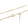 US 14K Gold Plated DIY Adjustable Square Box Chain Clavicle Necklace Universal Pocket Injection Needle Box Chain with Beaded
