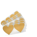 High End Customized Golden love Shapedcustom Scratch off Stickers Sticker Labels Custom