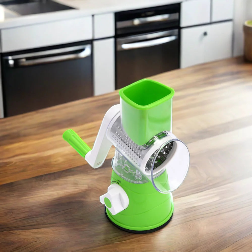 Spiral Rubbing Mashing Garlic Rotary Potato Cheese Chipper Slicer Grinding Roller Vegetable Cutter Hand Crank Shredder Grater