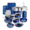 Durable 20pcs Wholesale Household Kitchen Large Capacity Non Stick Aluminium Cookware Set Frying Pan Saucepan Set