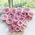 Wholesale  Customization Crystal Bowls Natural Rose Quartz Crystal Bowls for Home Decoration
