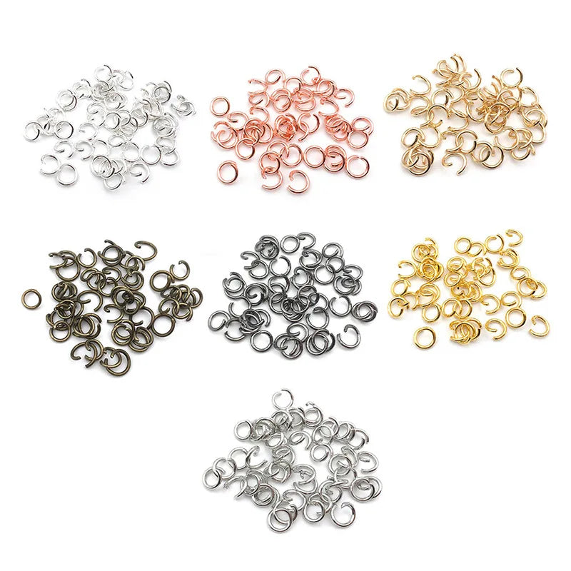 15g/pack Wholesale Silver Gold Necklace Bracelet Jump Open Ring Jewelry Findings Plating  DIY Accessories for Jewelry Making