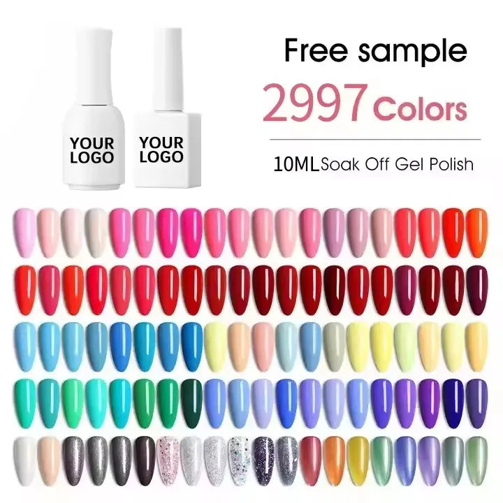 3 in 1 One Step Gel Wholesale Nail Supplies Custom Logo 15 ml Vegan Create Your Own Brand One Step UV Nail Gel Polish