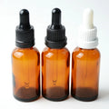 Custom Luxury Clear Amber Round 10ml 20ml Essential Oil Glass Dropper Bottle Infusion Serum Perfumed Oil Screen Printing
