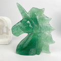 Hot Selling Hand-Craft Stones and Crystals Green Fluorite Unicorn Carving for Decoration