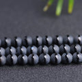 Natural Matte Black Tibetan Beads Agate Beads Loose Beads Bracelets DIY Lettering