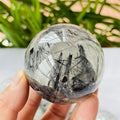 Wholesale Natural Stone Ball Healing Crystal Mineral Black Tourmaline Quartz Crystal Sphere For Decoration
