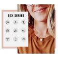 Non Tarnish 14k Gold Filled Stainless Steel Oil Drops Sex Series Circle Disc Pendant Choker Necklace Jewelry