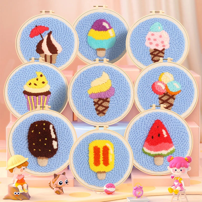 Punch Needle Kit Exquisite Embroidery Kit Sets Newest Cross Stitch Set for Beginner