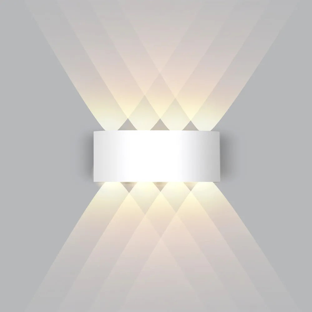 IP65 LED Wall Lamp Outdoor Waterproof Garden Lighting Aluminum AC86-265 Indoor Bedroom Living Room Stairs Wall Light