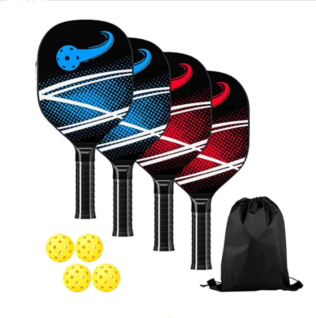 Custom Digital Printing Wood Pickle Ball Paddle Set Beach Tennis Racket Pickleball Paddles Set