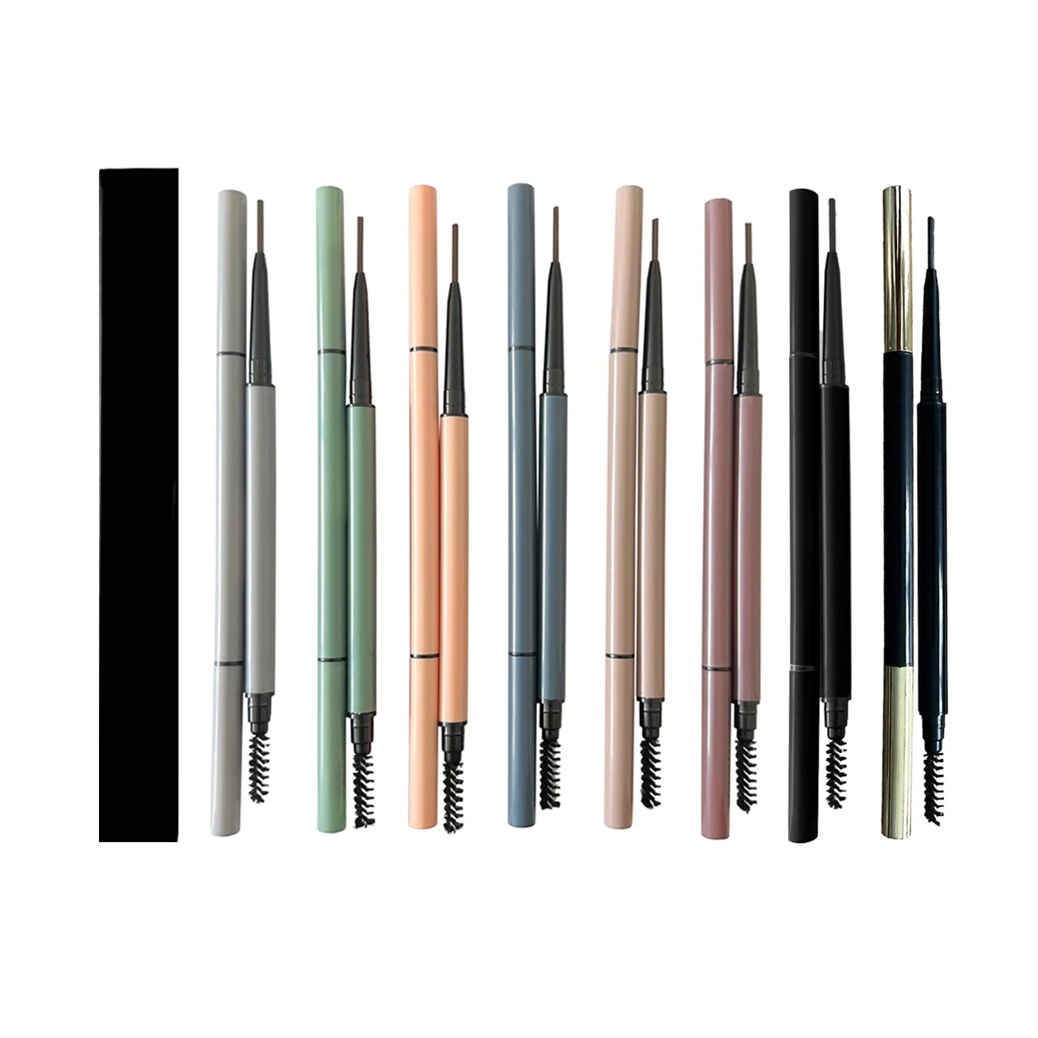 Cosmetics Makeup Eye Brow Pencil Private Label Eyebrow Pencil with Brush