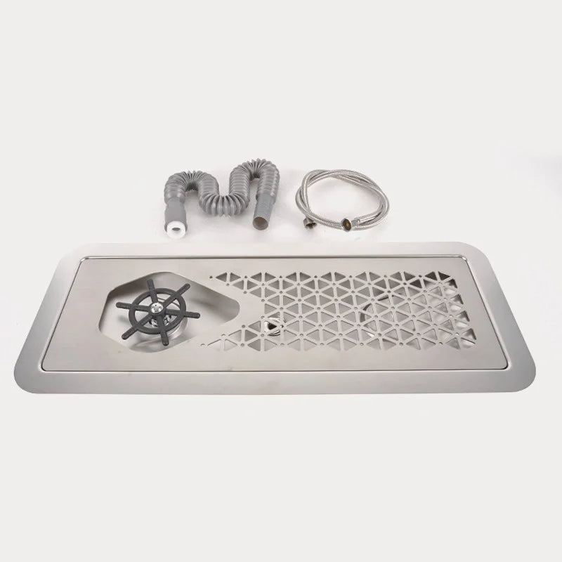 Coffee Shop Accessories 304 Stainless Steel Cup Washer Kitchen Sink Bottle Washer 360Â° Rotating Sprinkler Coffee Cup Cleaner